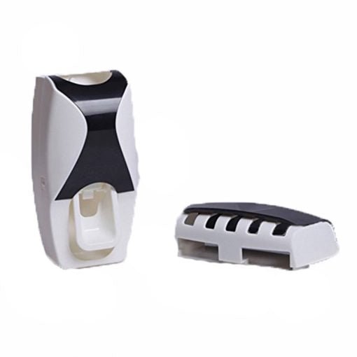 Automatic Toothpaste Dispenser with Toothbrush Holder