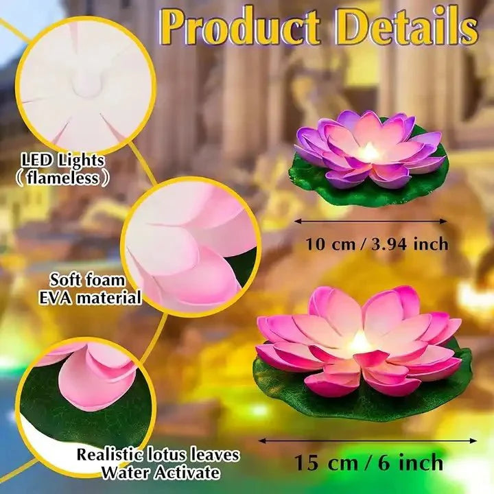 LED Flower Candle Set