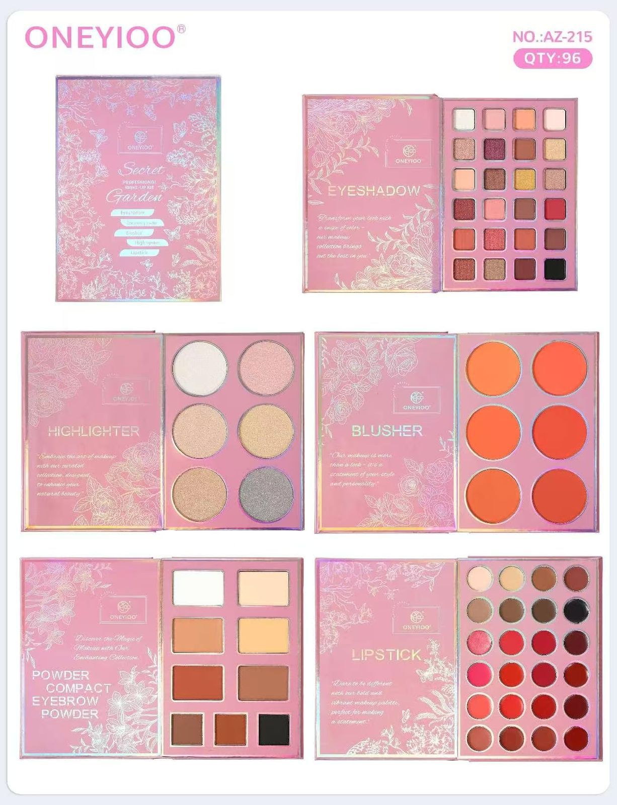 ONEYIOO - 5-in-1 Complete Makeup Palette